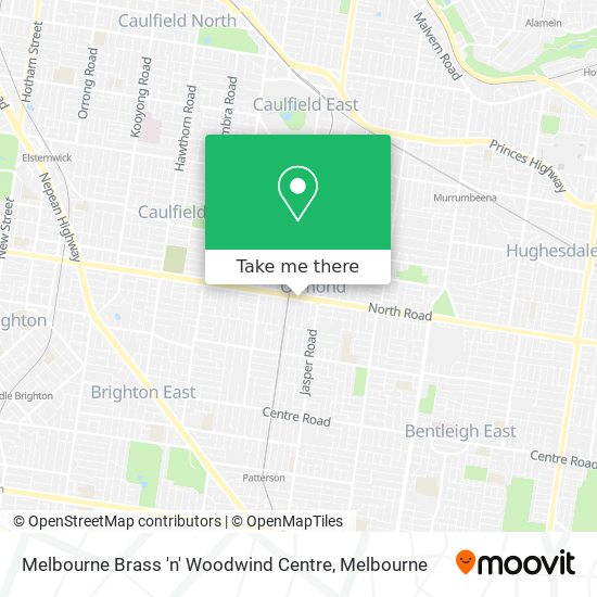 Melbourne Brass 'n' Woodwind Centre map