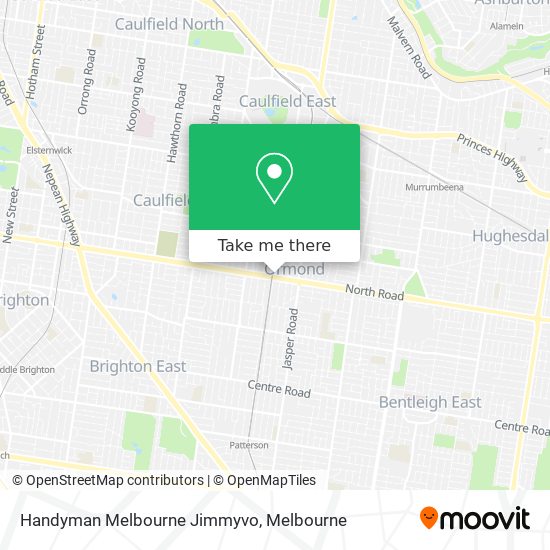 Handyman Melbourne Jimmyvo map