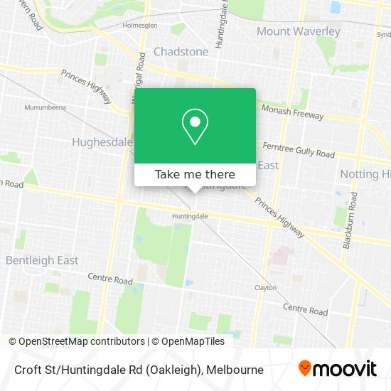 Croft St / Huntingdale Rd (Oakleigh) map