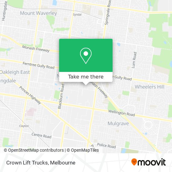 Crown Lift Trucks map