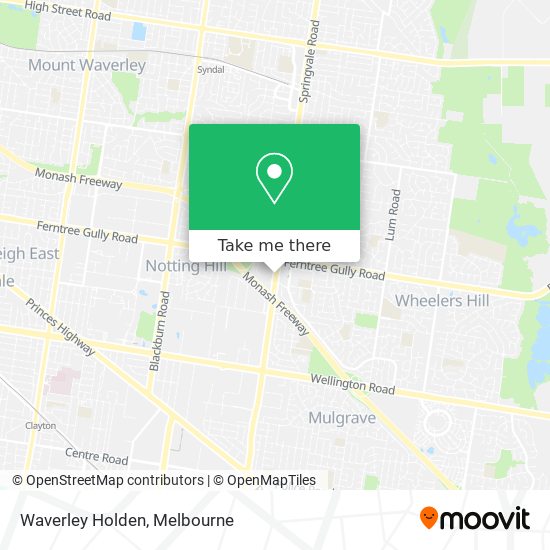 Waverley Holden map