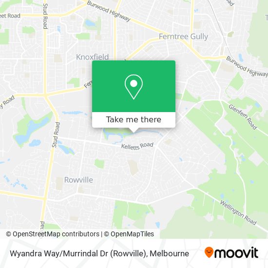 Wyandra Way / Murrindal Dr (Rowville) map