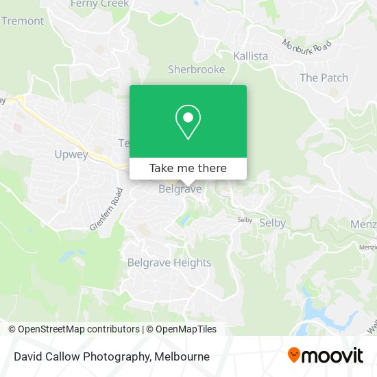 David Callow Photography map