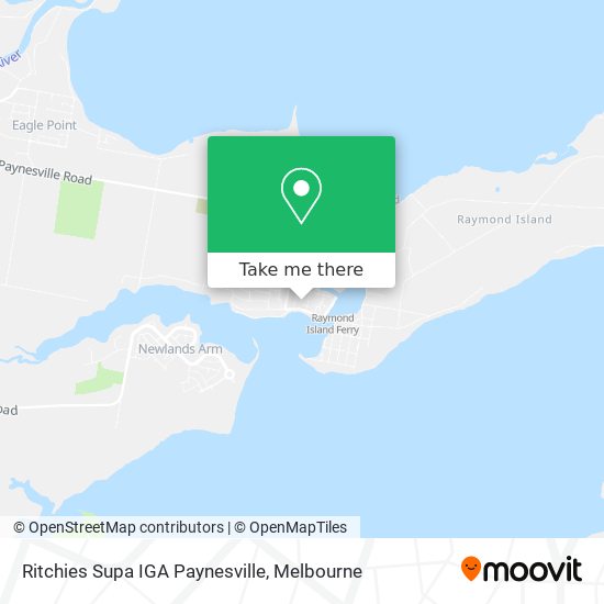 Mapa Ritchies Supa IGA Paynesville