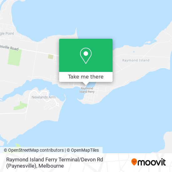 Raymond Island Ferry Terminal / Devon Rd (Paynesville) map