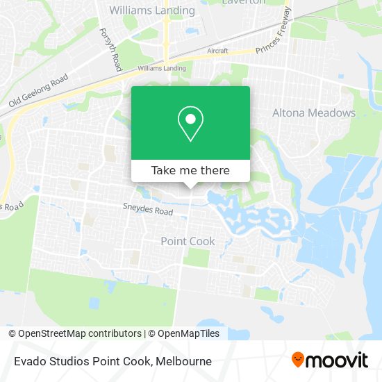 Evado Studios Point Cook map