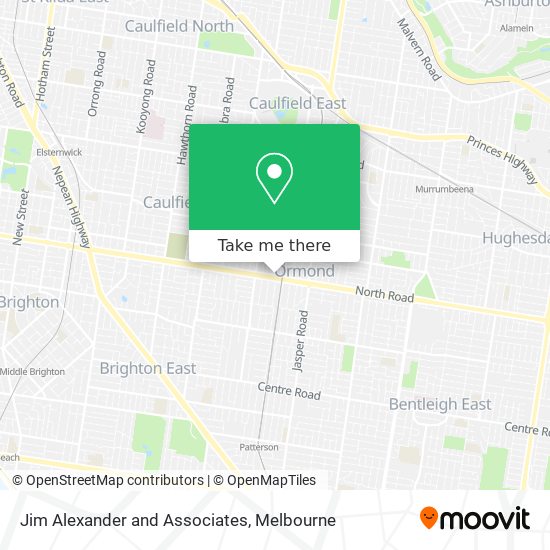 Jim Alexander and Associates map