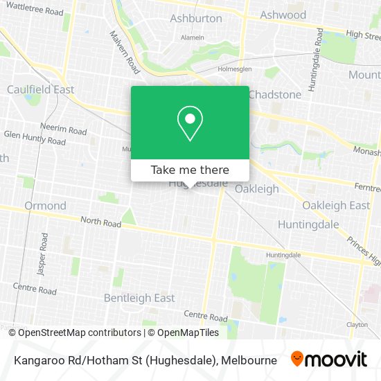 Kangaroo Rd / Hotham St (Hughesdale) map