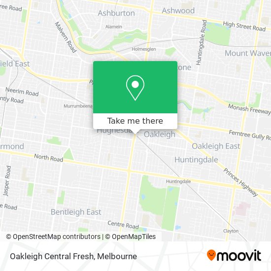 Oakleigh Central Fresh map