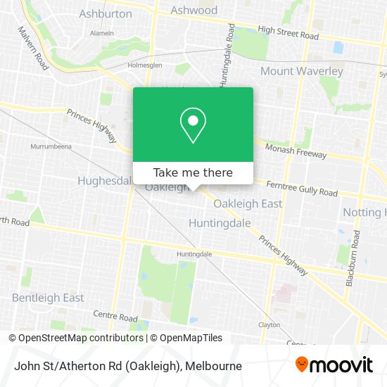 John St/Atherton Rd (Oakleigh) map