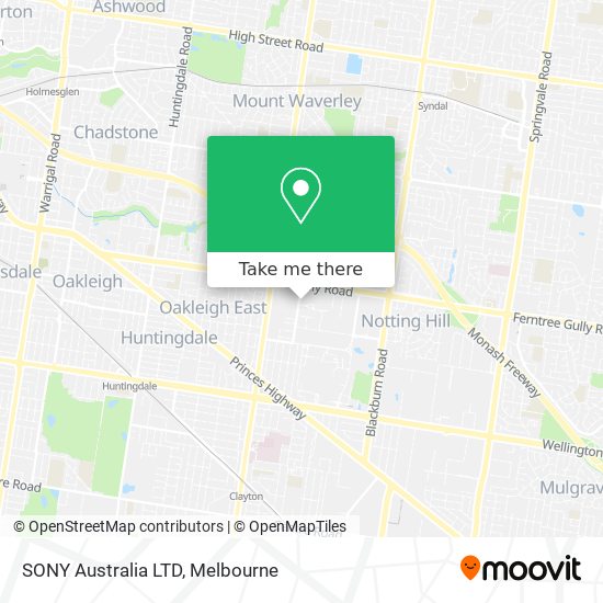 SONY Australia LTD map