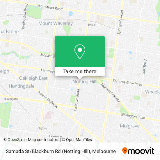 Samada St / Blackburn Rd (Notting Hill) map