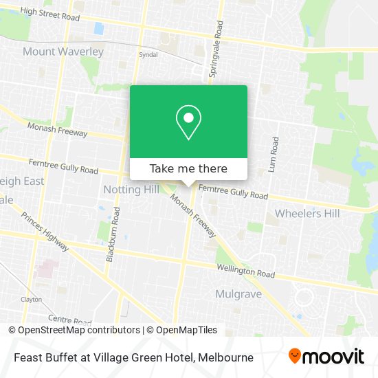 Feast Buffet at Village Green Hotel map