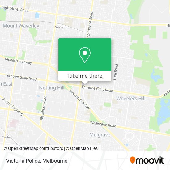 Victoria Police map