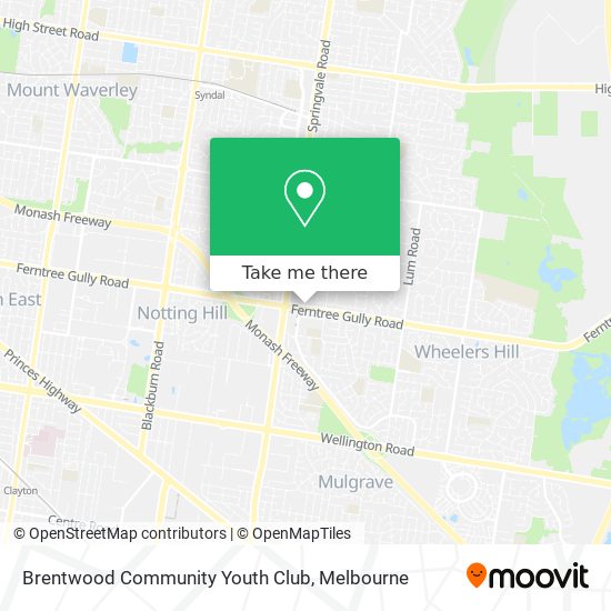 Brentwood Community Youth Club map
