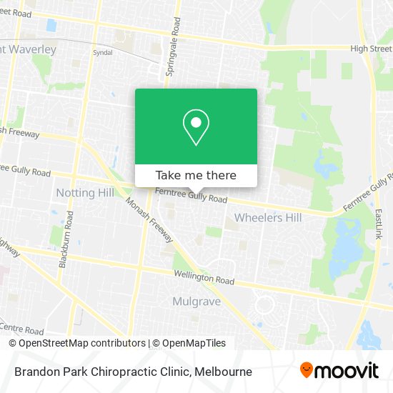 Brandon Park Chiropractic Clinic map