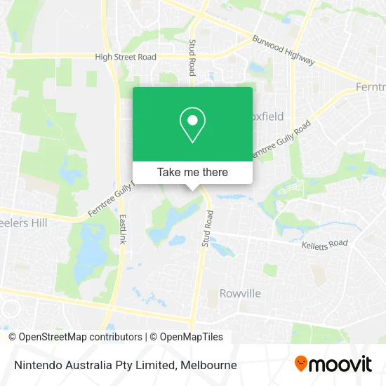 Nintendo Australia Pty Limited map