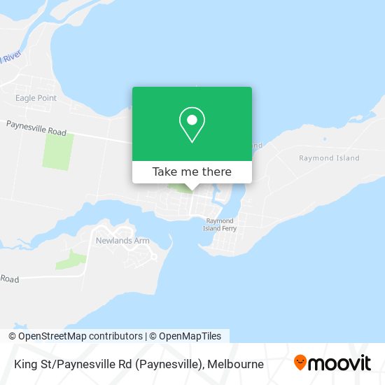 Mapa King St / Paynesville Rd