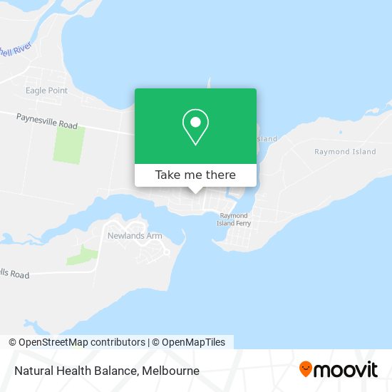 Natural Health Balance map