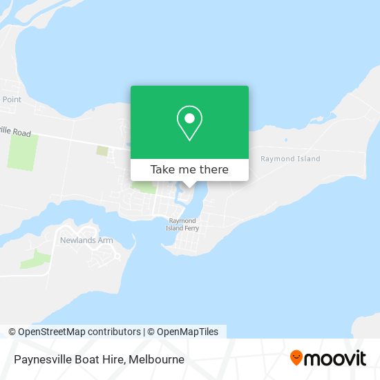 Mapa Paynesville Boat Hire