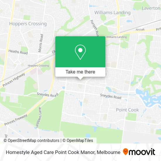 Homestyle Aged Care Point Cook Manor map