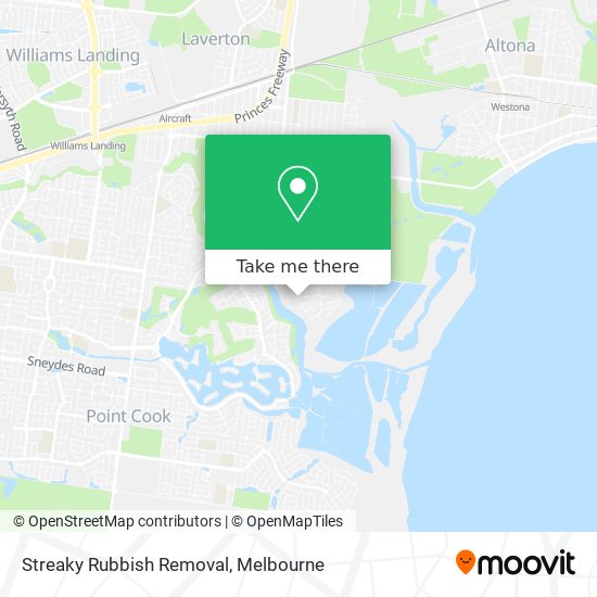 Streaky Rubbish Removal map