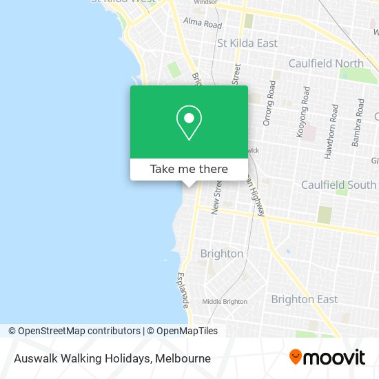 Mapa Auswalk Walking Holidays