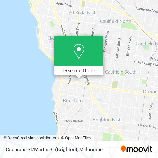 Cochrane St / Martin St (Brighton) map