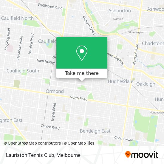 Lauriston Tennis Club map