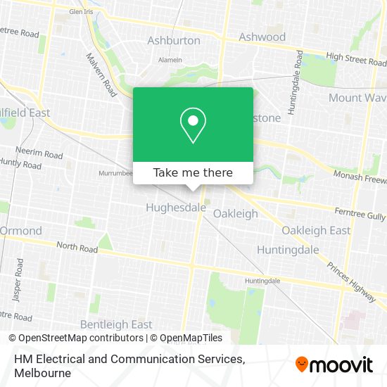 HM Electrical and Communication Services map