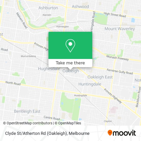 Clyde St / Atherton Rd (Oakleigh) map