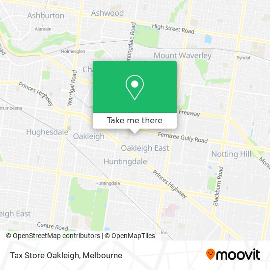 Mapa Tax Store Oakleigh