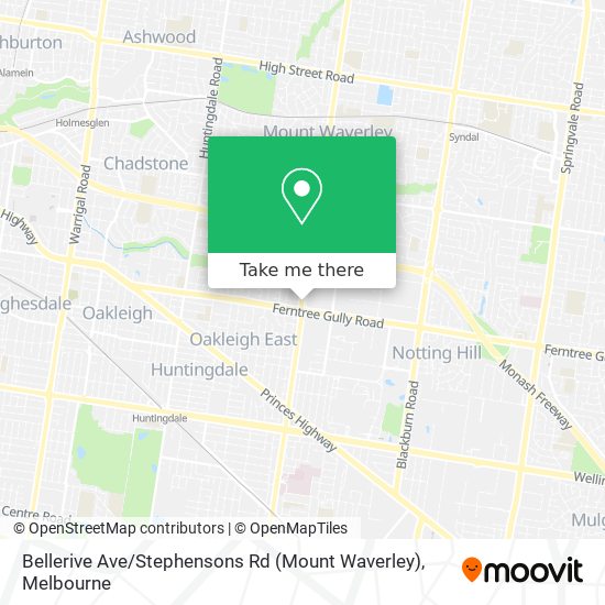 Bellerive Ave / Stephensons Rd (Mount Waverley) map