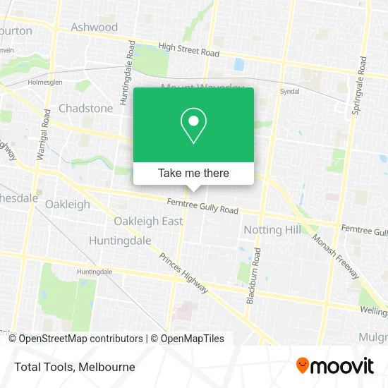 Total Tools map
