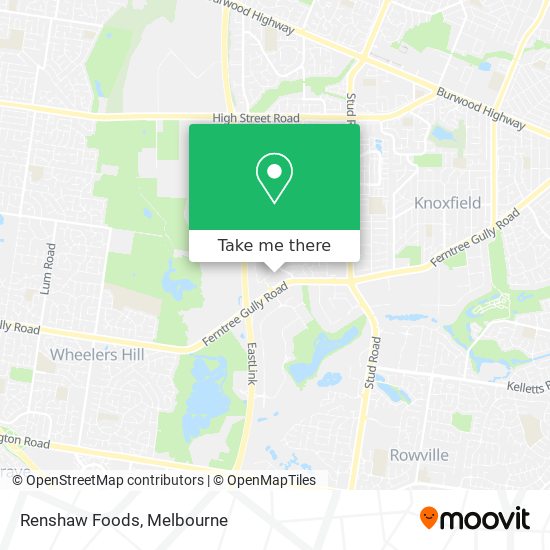 Renshaw Foods map