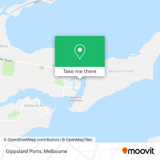 Mapa Gippsland Ports