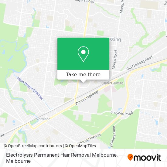 Electrolysis Permanent Hair Removal Melbourne map