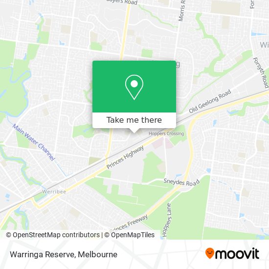 Warringa Reserve map
