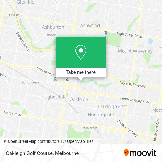 Mapa Oakleigh Golf Course