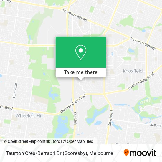 Taunton Cres / Berrabri Dr (Scoresby) map