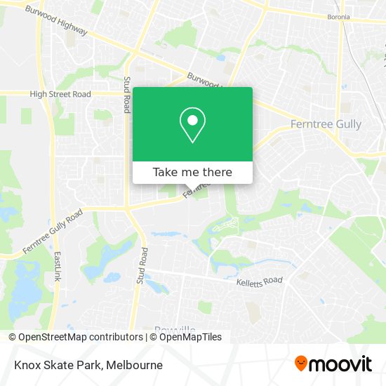 Knox Skate Park map