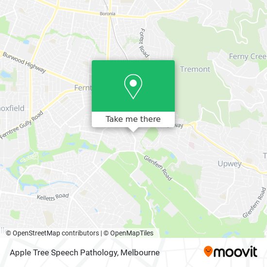 Apple Tree Speech Pathology map