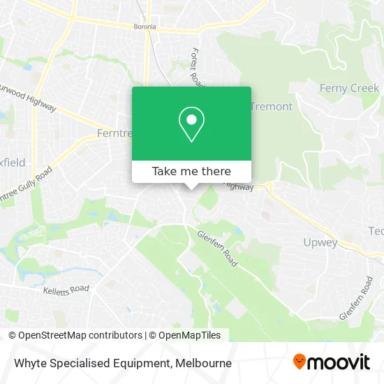 Whyte Specialised Equipment map