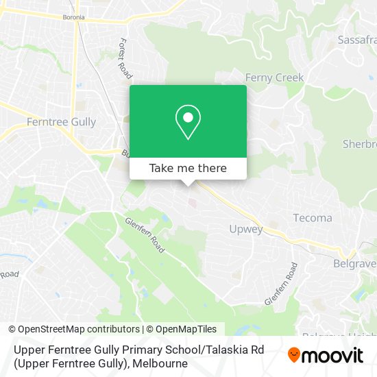Upper Ferntree Gully Primary School / Talaskia Rd map