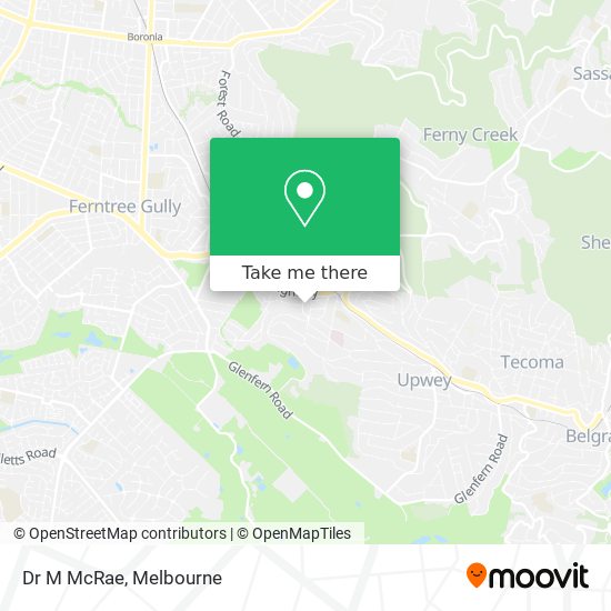 Dr M McRae map