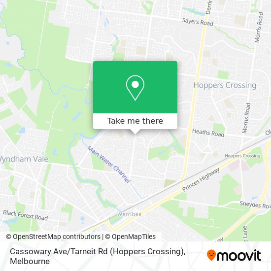 How to get to Cassowary Ave / Tarneit Rd (Hoppers Crossing) in Werribee