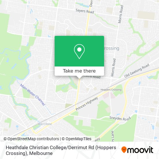 Heathdale Christian College / Derrimut Rd (Hoppers Crossing) map