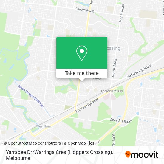 Yarrabee Dr / Warringa Cres (Hoppers Crossing) map