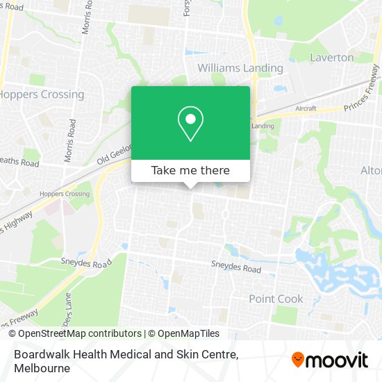 Boardwalk Health Medical and Skin Centre map