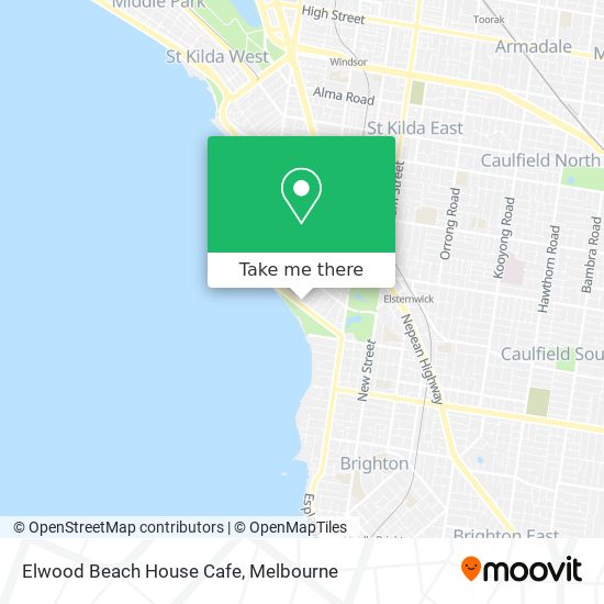 Mapa Elwood Beach House Cafe